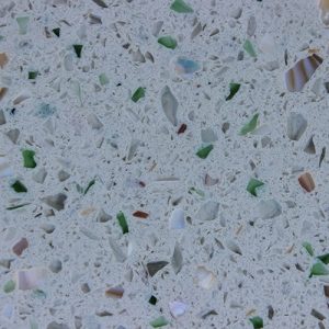  Quartz Countertop Lake Shell Green