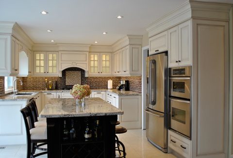  Antique Almond Glazed Kitchen