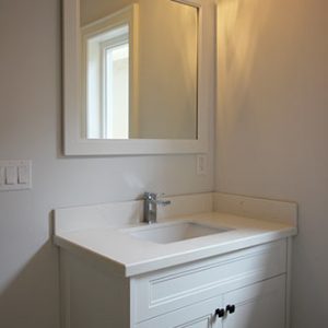   Modern White Single Sink Vanity