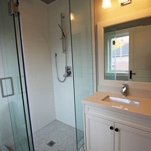   Custom Made Off White Single Sink Vanity