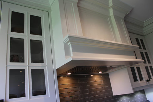   Custom Designed And Built Mantle Hood