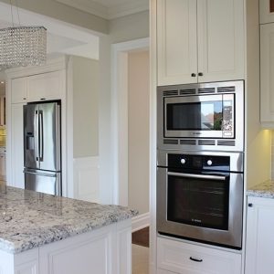   Transitional Painted Kitchen And Servery Room North York