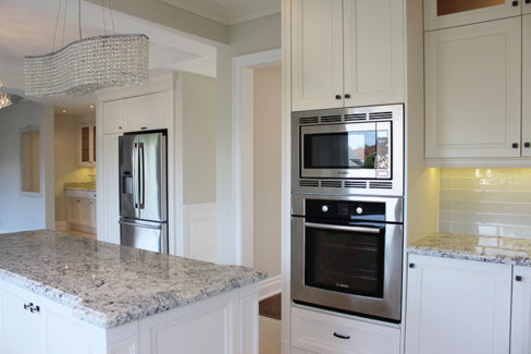   Transitional Painted Kitchen And Servery Room North York