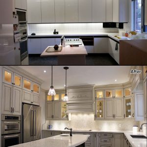 Kitchen Renovation Before and After Photo