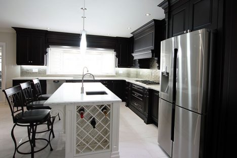  Classic Kitchen Made Of Solid Canadian Maple Stained In Dark Chocolate