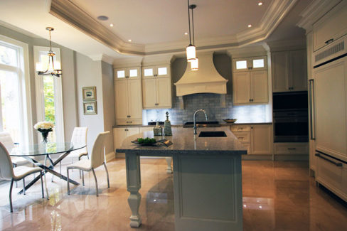  Almond Painted Kitchen Canopy Hood