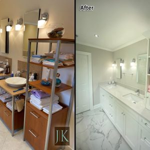 bathroom renovation before after photo
