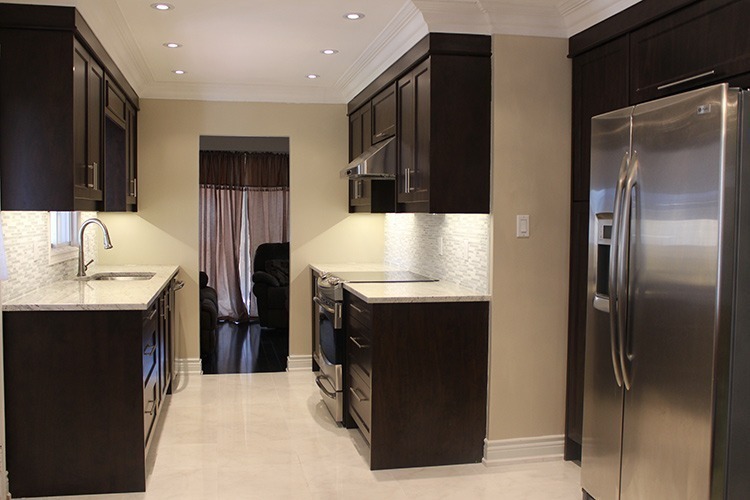 Dark Chocolate Melamine Kitchen Joseph Kitchen & Bath