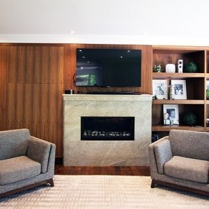 Contemporary wall unit. Designed and built by JK. Thornhill
