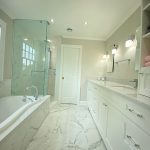 Bathroom renovation full bathroom remodeling. Highend bathroom finishing. Custom made vanity. in Whitby