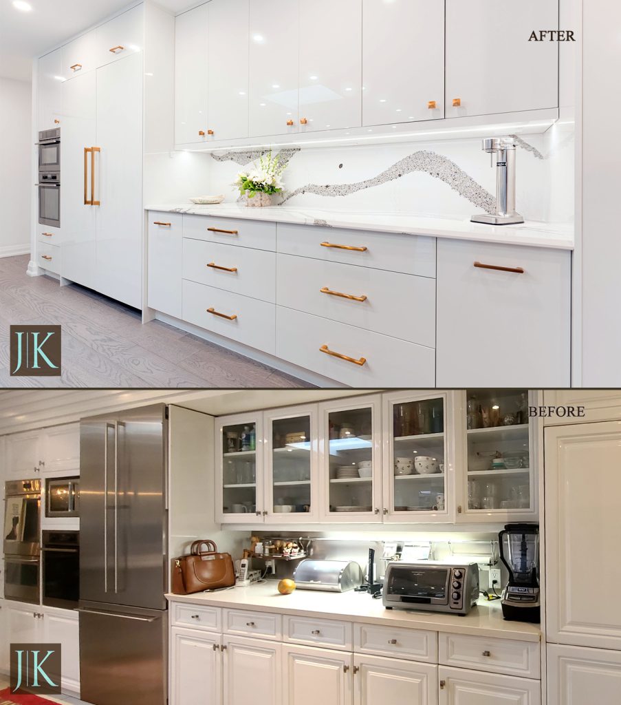Before and After Modern Kitchen North York