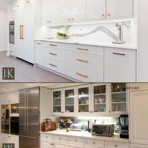 Before and After Modern Kitchen North York