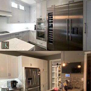 Before and After Full kitchen remodeling New market Design and build by JK ()