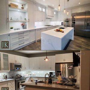 Before and After Full kitchen remodeling New market Design and build by JK