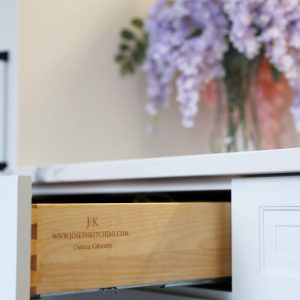 Custom cabinetry by Joseph Kitchen and Bath. Dove tail pull outs, beauty and quality together. Aurora