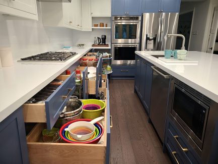 High end Kitchen renovation downtown Toronto solid wood dovetail joint maple wood drawers quiet close European hardware Design and built by Joseph kitchen