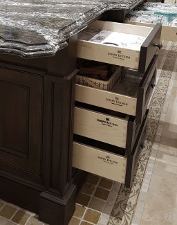 Drawers in island. Custom design high quality drawers. By JK North York Toronto 2018.