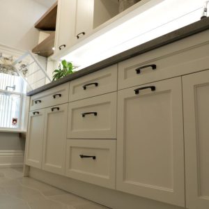 Lundry room cabinets. Custom made painted off white cabinets. Design and build by Joseph Kitchen and bath Markham