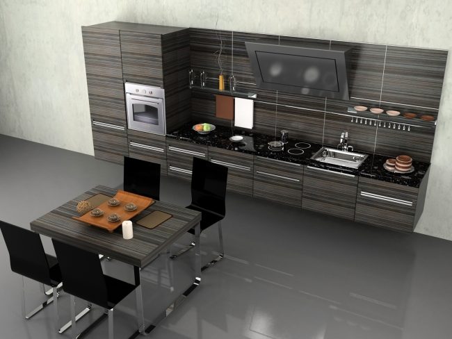 Modern condo kitchen Modern condo kitchen