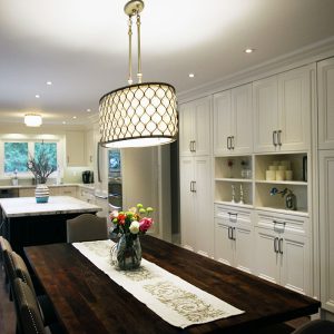white kitchen- designed and built by jk- thornhill