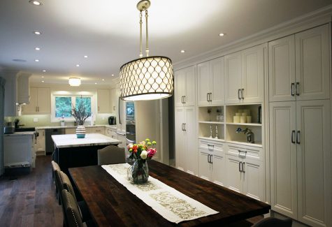 white kitchen- designed and built by jk- thornhill