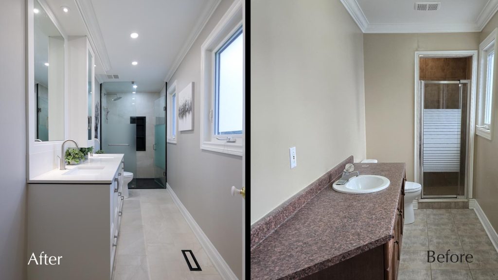 bathroom renovation before after