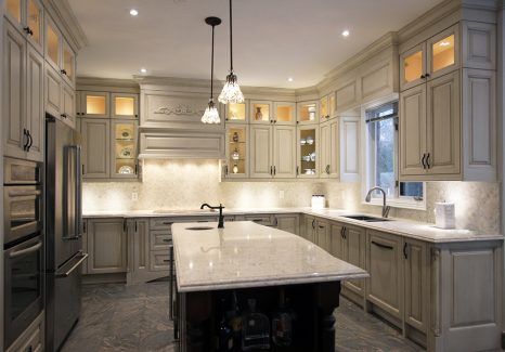 classic kitchen- custom made- glazed