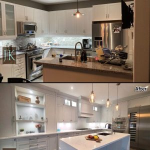 Transitional Custom Made Kitchen Cabinets Renovation and Remodeling by JK in Woodbridge 2022