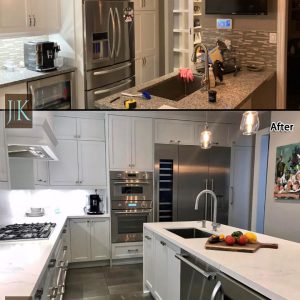 Transitional Custom Made Kitchen Cabinets Renovation and Remodeling by JK in Woodbridge 2022